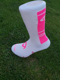 Vysoké ponožky Marino White/Pink