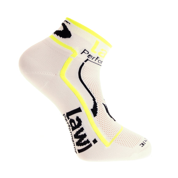 Nízke ponožky Performance White/Fluo Yellow