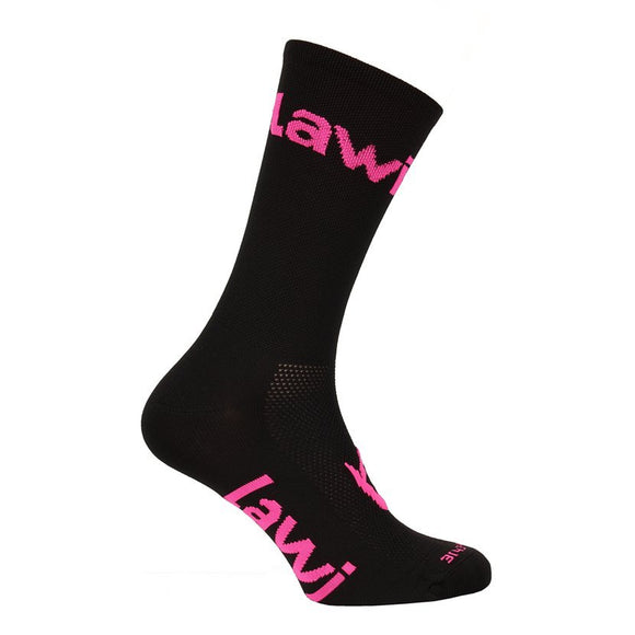 Vysoké ponožky Zorbig Black/Fluo Pink