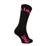Vysoké ponožky Zorbig Black/Fluo Pink